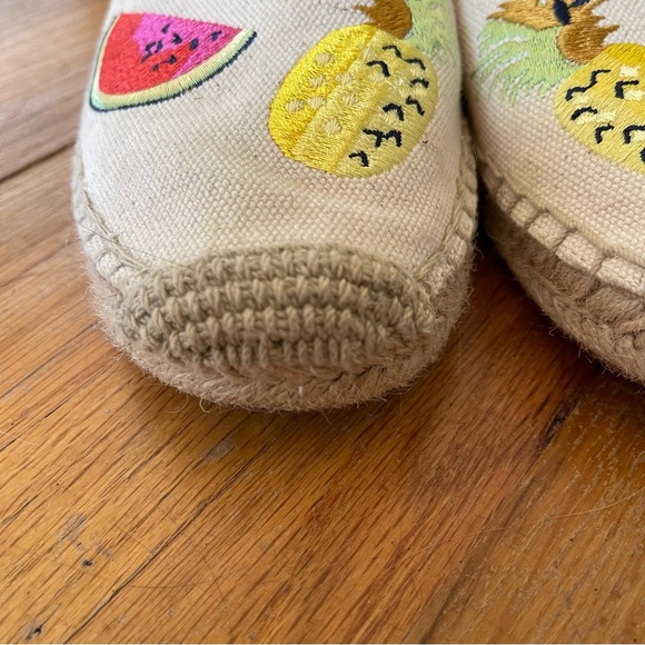 J. Crew Embroidered Fruit Slip on Espadrille Shoe - Picture 4 of 14